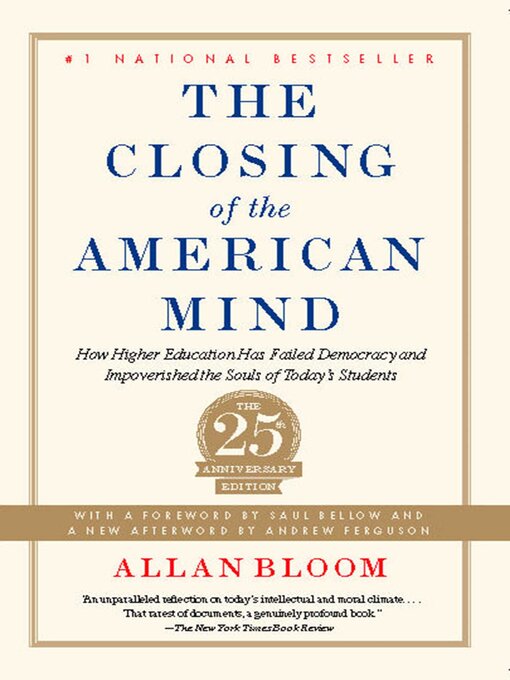 Title details for Closing of the American Mind by Allan Bloom - Available
